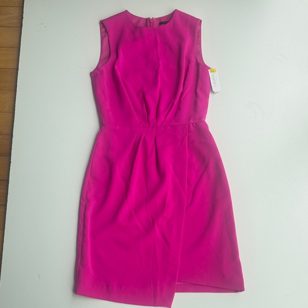 Alex Marie Vibrant Pink Midi Dress